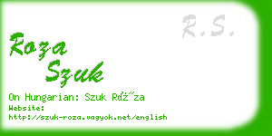 roza szuk business card